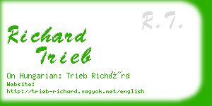 richard trieb business card